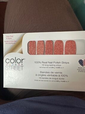 Color Street Seattle Royale Coral Pink Nail Strips